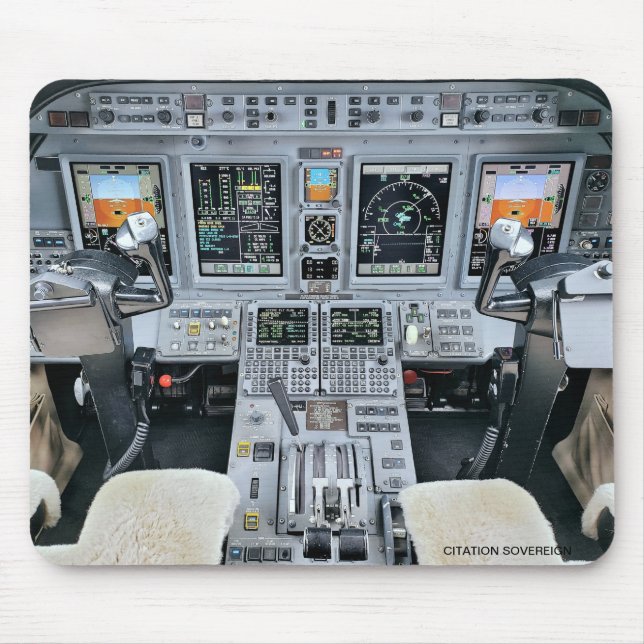 Alfombrilla De Ratón Citation Sovereign Cockpit Mouse Pad (Frente)