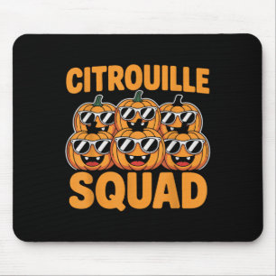 Alfombrilla De Ratón Citrouille Squad Guay Pumpkin Funny Halloween Desi