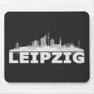 Alfombrilla De Ratón City de Leipzig horizonte Mousepad