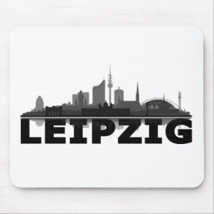 Alfombrilla De Ratón City de Leipzig horizonte Mousepad