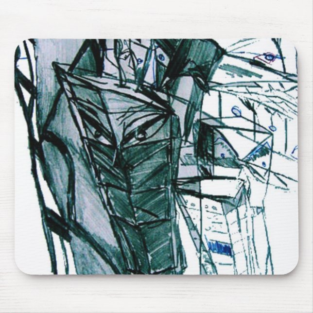 ALFOMBRILLA DE RATÓN CITY SKETCHER WHITE (Frente)