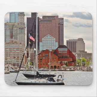 Alfombrilla De Ratón Ciudad - Boston Ma - Paseo marítimo horizonte