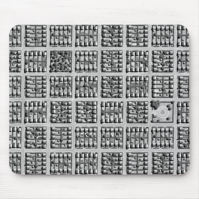 Alfombrilla De Ratón Ciudad cuadrada (Frente)
