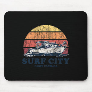 Alfombrilla De Ratón Ciudad de Surf Nc Embarcaciones Antiguas Diseño Re