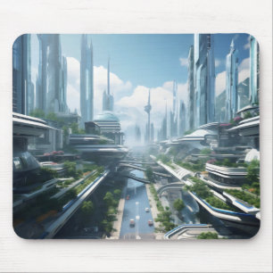 Alfombrilla De Ratón Ciudad del futuro