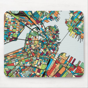 Alfombrilla De Ratón Ciudad los E.E.U.U. de Boston