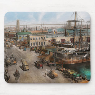 Alfombrilla De Ratón Ciudad - NY - South Street Seaport - 1901