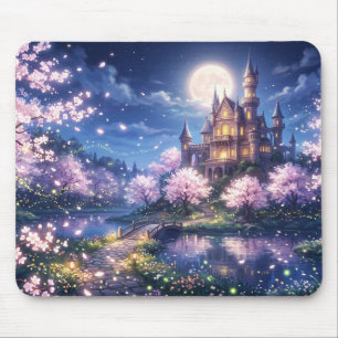 Alfombrilla De Ratón Ciudad y castillo de fantasía