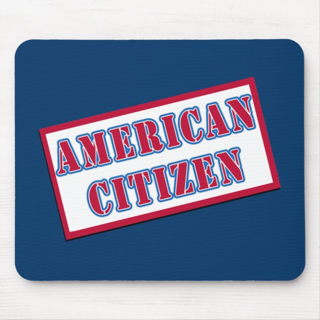 Alfombrilla De Ratón Ciudadano americano (Frente)