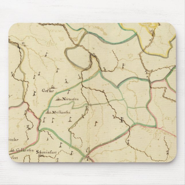 Alfombrilla De Ratón Ciudades alemanas (Frente)