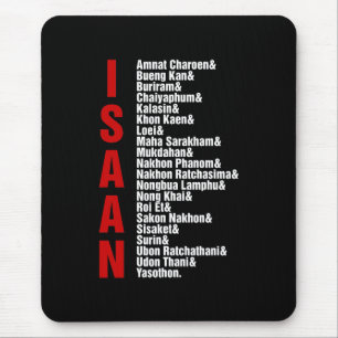Alfombrilla De Ratón Ciudades de Isaán, Tailandia
