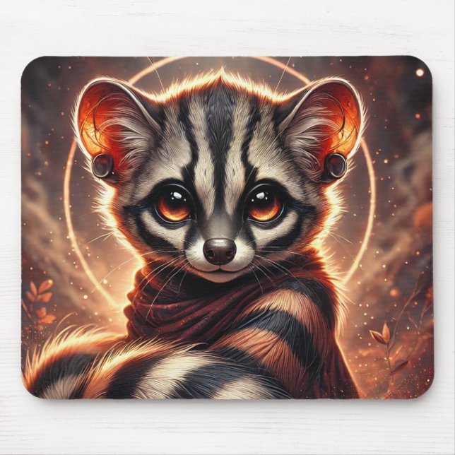 Alfombrilla De Ratón Civeto africano de moda | Anime Mousepad (Frente)
