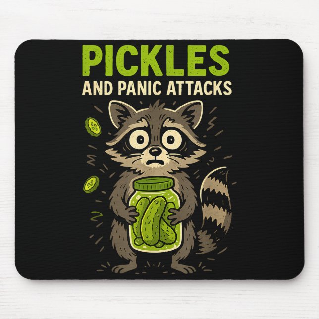 Alfombrilla De Ratón Ckles And Panic Attacks Raccoon Trash Panda Funny  (Frente)