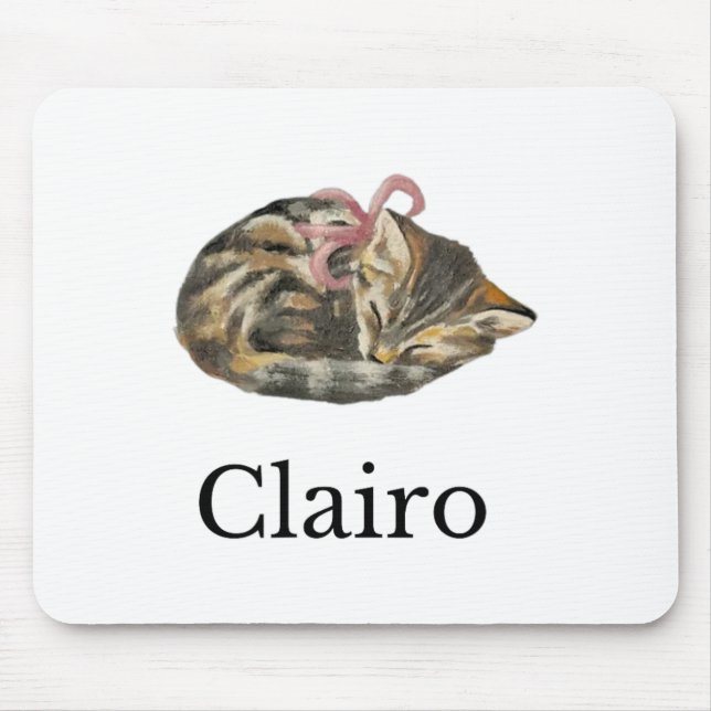 Alfombrilla De Ratón Clairo Dice Que Un Gato 1 (Frente)