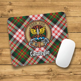 Alfombrilla De Ratón Clan Carnegie Escudo por Vestir Tartán