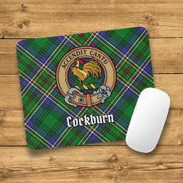 Alfombrilla De Ratón Clan Cockburn Escudo sobre Tartán