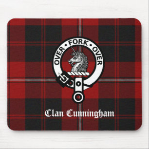 Alfombrilla De Ratón Clan Cunningham Badge & Tartan