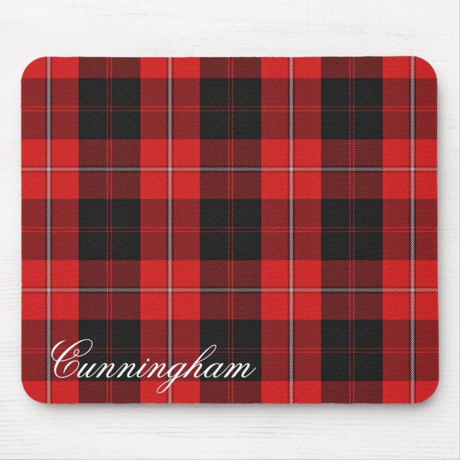 Alfombrilla De Ratón Clan Cunningham Tartán (Frente)