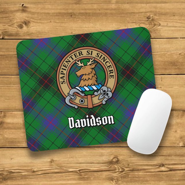 Alfombrilla De Ratón Clan Davidson Escudo sobre Tartán (Subido por el creador)