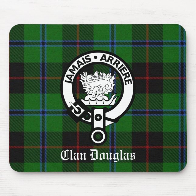 Alfombrilla De Ratón Clan Douglas Tartan Escudo (Frente)