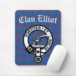 Alfombrilla De Ratón Clan Elliot Escudo Badge & Tartán