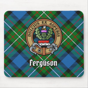 Alfombrilla De Ratón Clan Ferguson Escudo sobre Tartán