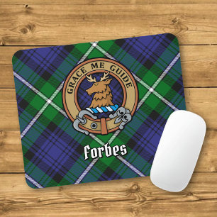 Alfombrilla De Ratón Clan Forbes Escudo sobre Tartán