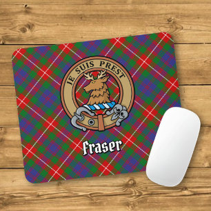 Alfombrilla De Ratón Clan Fraser de Lovat Escudo sobre Tartán