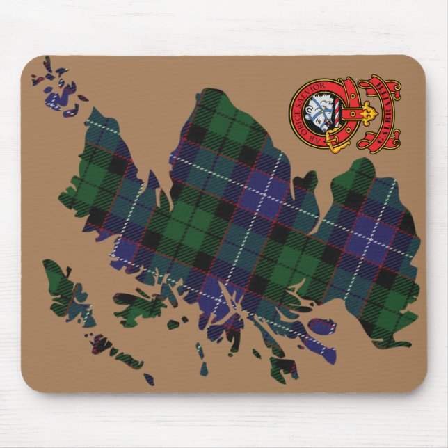 Alfombrilla De Ratón Clan Galbraith Mouse Pad con clan Escudo (Frente)