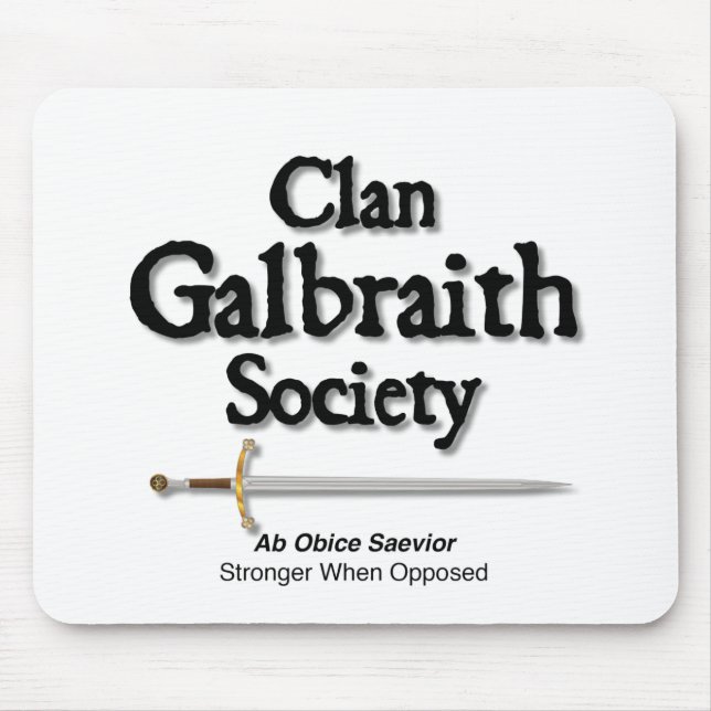Alfombrilla De Ratón Clan Galbraith Society Mouse Pad (Frente)