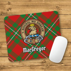 Alfombrilla De Ratón Clan Gregor Escudo sobre Tartán