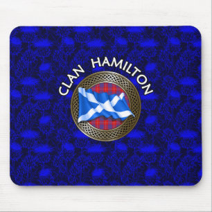 Alfombrilla De Ratón Clan Hamilton Tartan Knot & Flag