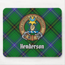 Clan Henderson Escudo sobre Tartán