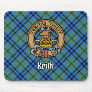 Alfombrilla De Ratón Clan Keith Escudo sobre Tartán