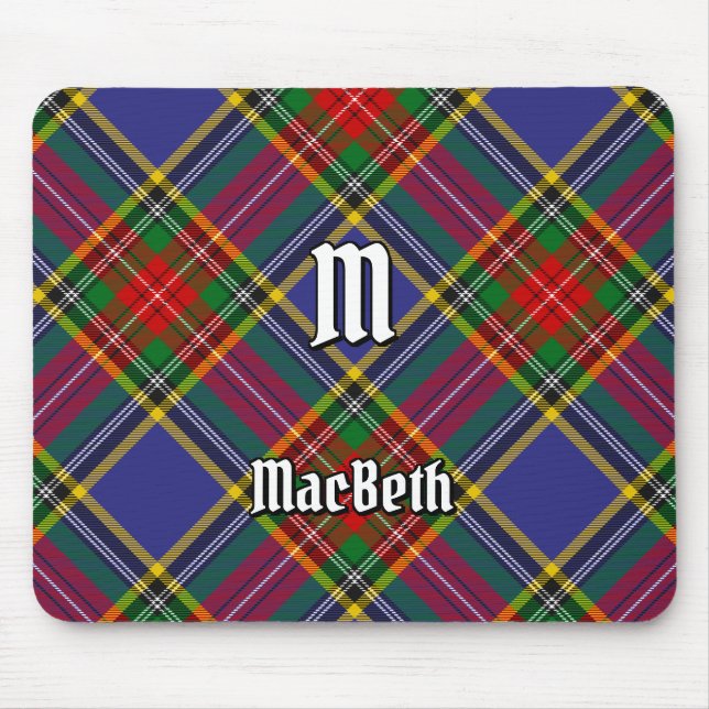 Alfombrilla De Ratón Clan MacBeth Tartan Mouse Pad (Frente)