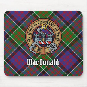Alfombrilla De Ratón Clan MacDonald de Clanranald Escudo sobre Tartán