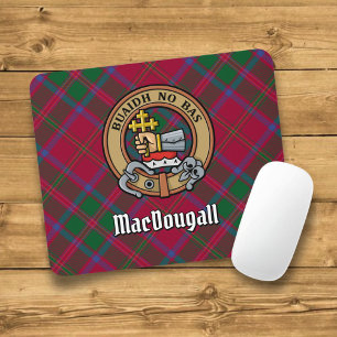 Alfombrilla De Ratón Clan MacDougall Escudo sobre Tartán
