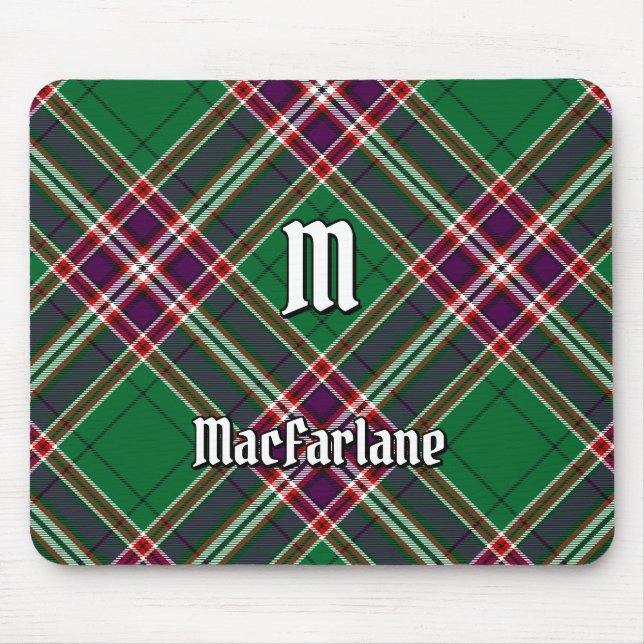 Alfombrilla De Ratón Clan MacFarlane Caza moderna Tartán (Frente)