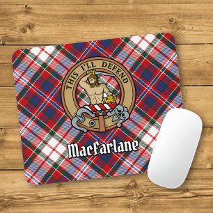 Alfombrilla De Ratón Clan MacFarlane Escudo por Vestir Tartán