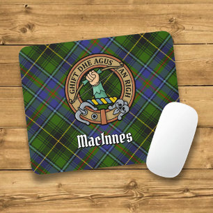 Alfombrilla De Ratón Clan MacInnes Escudo sobre Tartán