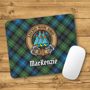 Alfombrilla De Ratón Clan MacKenzie Escudo sobre Tartán