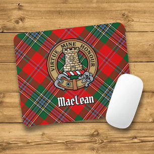 Alfombrilla De Ratón Clan MacLean Escudo sobre Tartán
