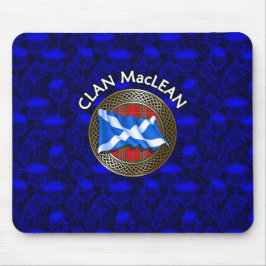 Alfombrilla De Ratón Clan MacLean Tartan Knot & Flag