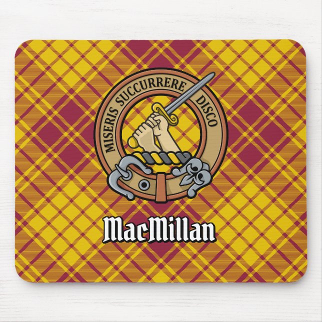 Alfombrilla De Ratón Clan MacMillan Escudo por Vestir Tartán (Frente)