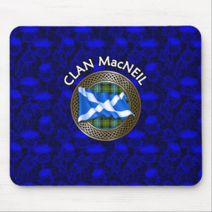Alfombrilla De Ratón Clan MacNeil Tartan Knot & Flag