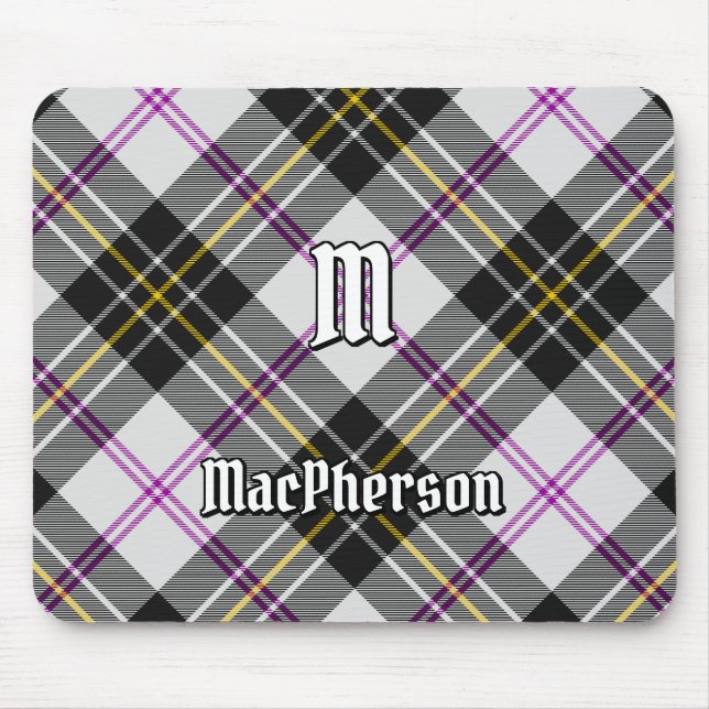 Alfombrilla De Ratón Clan MacPherson Vestir Tartan Mouse Pad (Frente)