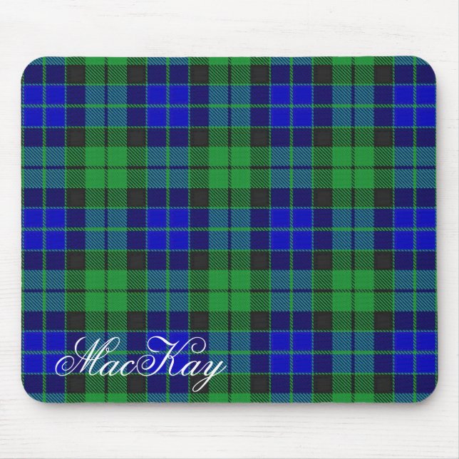 Alfombrilla De Ratón Clan Majestuoso Escocés MacKay Tartan (Frente)