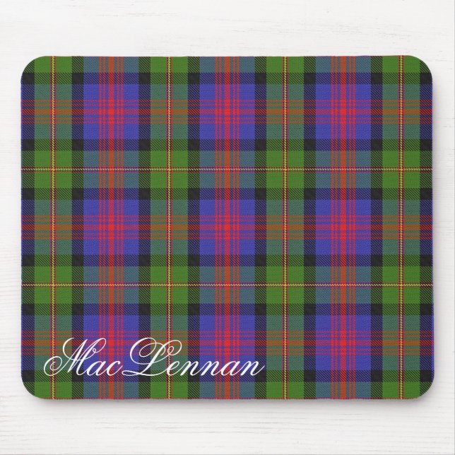Alfombrilla De Ratón Clan Majestuoso Escocés MacLennan Tartán (Frente)