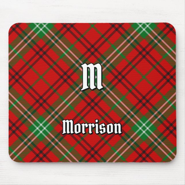 Alfombrilla De Ratón Clan Morrison Red Tartan Mouse Pad (Frente)