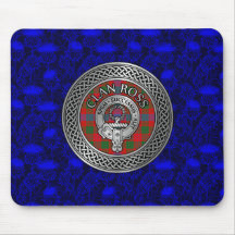 Clan Ross Escudo y Tartan Knot